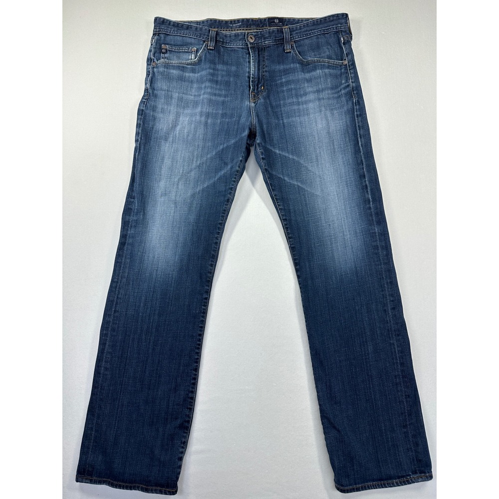 AG Adriano‎ Goldschmied The Protégé Jeans Mens 36x33 Blue Straight Leg Denim